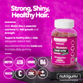 Image 4 for NUTRIGUMS HAIR VITS COMPLEX 60 GUMMIES