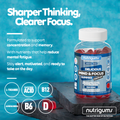 Image 4 for NUTRIGUMS MND & FCS CMPLX 60 G - NUTRIGUMS MIND & FOCUS COMPLEX 60 GUMMIES