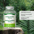 Image 2 for Gingko Biloba 6000mg & Korean Ginseng 2000mg 60 Tablets