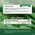 Image 3 for Vitamin K2 100ug - 60 Tablets 60Tablets
