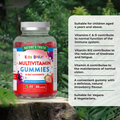Image 2 for Kids Multivitamin - 60 Vegan Gummies - Strawberry Flavour