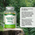 Image 2 for Omega 3 Fish Oil 2000mg - 60 Softgels 60Softgel