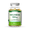 Image 1 for Natures Truth Cod Liver Oil 1000mg w/ Vitamin D+A - 60 Softgels 60Softgel