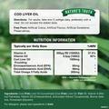 Image 3 for Natures Truth Cod Liver Oil 1000mg w/ Vitamin D+A - 60 Softgels 60Softgel