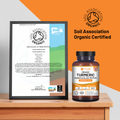 Image 3 for Organic Turmeric Capsules High Strength 1440mg 120 Turmeric Capsules with Black Pepper, Ginger & Curcumin