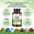 Image 3 for Apple Cider Vinegar with Bio Cultures Complex 1300mg 180 capsules