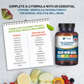 Image 4 for A-Z Multivitamins & Minerals l 365 Vegan Multivitamin Tablets