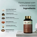 Image 3 for BioCuria 6-Blend Mushroom Complex for Immunity & Antioxidant 120 Capsules
