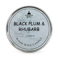Image 1 for Scented Wood Wick Candle - Black Plum & Rhubarb