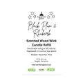 Image 1 for Scented Candle Refill - Black Plum & Rhubarb