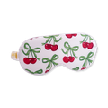 Image 1 for Satin Sleep Mask White Cherries