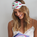 Image 3 for Satin Sleep Mask White Cherries