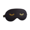 Image 1 for Satin Sleep Mask Black Wink