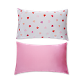 Image 1 for Soft Satin Pillowcase Set - Loveheart