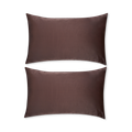 Image 1 for Soft Satin Pillowcase Set - Mocha
