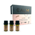 Image 1 for Energy & Immunity Essential Oil Set – Eucalyptus, Lemon & Peppermint 5ml x 3 – Live Calm