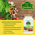Image 5 for Source of Life Garden Organic Folate 400 MCG 60 Vegan Capsules