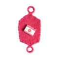 Image 1 for Shower Ritual Set – Handwoven Exfoliating Mitt (Loofah) & Glow Soap Bar - Dark Pink