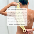 Image 4 for Shower Ritual Set – Handwoven Exfoliating Mitt (Loofah) & Peace Soap Bar - Cream