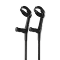 Image 2 for Black Glitter Crutches - Pair