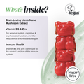 Image 4 for Kids Lion's Mane Strawberry 30 Gummies