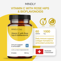 Image 3 for Vitamin C with Rose hips& bioflavonoids 60 tablets