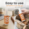 Image 3 for Vitamin D Spray - 3000IU 75µg - 60ml Orange Flavour - 1 Year Supply Vegetarian Oral Spray