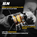 Image 3 for Creatine Capsules - 5,200mg Creatine Monohydrate per Serving Plus ALA - 500 Vegan Capsules