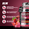 Image 5 for Creatine Gummies - 6,000mg Creatine Monohydrate per Serving - 90 Vegan Gummies (Strawberry Flavour)