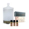 Image 1 for Aroma Diffuser with Essential Oil Blend Set‚ Stress, Energy & Sleep Support (3 x 10ml)‚ Breathe, Live & Rest Calm