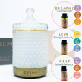 Image 5 for Aroma Diffuser with Essential Oil Blend Set‚ Stress, Energy & Sleep Support (3 x 10ml)‚ Breathe, Live & Rest Calm