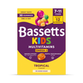 Image 1 for Bassetts Kids Multivitamins 7-11 Omega-3 Tropical 30 Gummies
