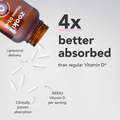 Image 3 for Liposomal Vitamin D3+K2 3000iu Capsules - 30 Day Supply 75 mcg 60 Capsules