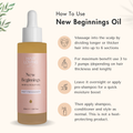 Image 3 for New Beginnings Fragrance Free Hair and Scalp Oil – Postpartum Hair Loss & Regrowth Treatment for New Mums - 30ml