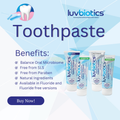 Image 3 for Probiotic Luvbiotics Fluoride Free Whitening Toothpaste - 3 pack