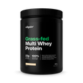 Image 1 for Grass-Fed Multi Whey Protein White Chocolate 900 g| 3 Protein Sources for Extended Release | Digestive Enzyme Complex | Natural Stevia Sweetened Shake | Low Sugar & Fat | 23g Protein