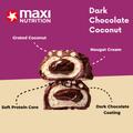 Image 2 for MaxiNutrition Creamy Core Protein Bar - Snack - Fat-Free, Low in Sugar - 13g Protein - Dark Chocolate Coconut 12 x 45g