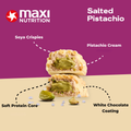 Image 2 for MaxiNutrition Creamy Core Protein Bar - 16g Protein Snack - Salted Pistachio, 193 kcal per Serving, 12 x 45g
