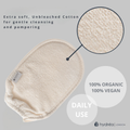 Image 3 for Organic Egyptian Loofah Exfoliating Mitt with Cuff