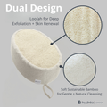 Image 2 for Bamboo & Loofah Exfoliating Cleansing Sponge
