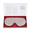 Image 3 for 100% Mulberry Silk Eye Mask Cruelty-Free - Pearl Grey
