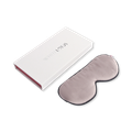 Image 5 for 100% Mulberry Silk Eye Mask Cruelty-Free - Pearl Grey