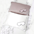 Image 5 for 100% Mulberry Silk Pillowcase & Eye Mask Set Cruelty Free - Pearl Grey