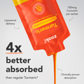 Image 4 for Liposomal Turmeric Curcumin Tangerine Flavour 750mg 14 Sachets