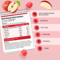 Image 2 for Apple Cider Vinegar Gummies with The Mother 1000mg | Enhanced with Vitamin B12, Vitamin B6, Folic Acid, Chromium, Iodine | 60 Vegan ACV Gummies (not Capsule) | Apple Flavours | Made in UK by Prowise