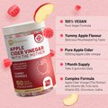 Image 3 for Apple Cider Vinegar Gummies with The Mother 1000mg | Enhanced with Vitamin B12, Vitamin B6, Folic Acid, Chromium, Iodine | 60 Vegan ACV Gummies (not Capsule) | Apple Flavours | Made in UK by Prowise