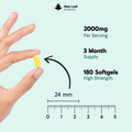 Image 3 for Omega 3 Fish Oil Supplements EPA 660mg & DHA 440mg, 2000mg per serving - 180 Softgels