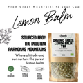 Image 3 for APSOGO Organic Lemon Balm Tea Loose Leaf Herbal Tea from Greece - 100g