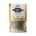 Image 1 for APSOGO Organic Herbal Infusion Tea Loose Leaf Tea mix with Sage, Mountain Tea, Dittany, Peppermint & Lemon Balm - 100g
