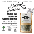 Image 3 for APSOGO Organic Herbal Infusion Tea Loose Leaf Tea mix with Sage, Mountain Tea, Dittany, Peppermint & Lemon Balm - 100g